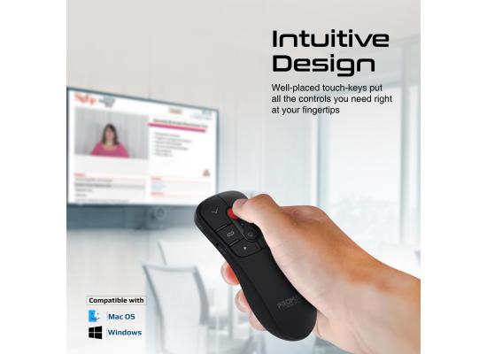 Promate ProPointer Laser Pointer Presenter, 10m Working Range and Button Controls